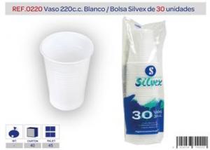 VASO PLASTICO 220 CC. BOLSA DE 30 UNIDADES REF0220