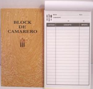 BLOCK DE CAMARERO 2125