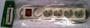 ALARGADOR BASE 5 TOMAS INTERRUPTOR 3 METROS 435PP
