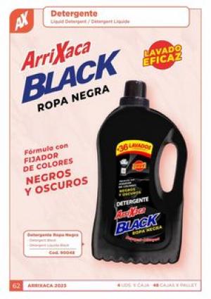 DETERGENTE ROPA NEGRA 2850 ML. ARRIXACA