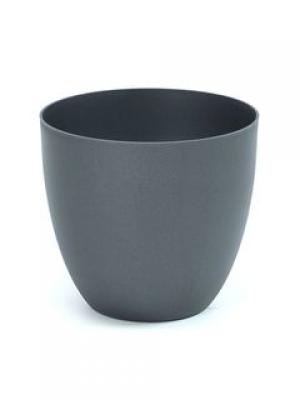 MACETA 22 CM  CUENCO ANTRACITA 8422