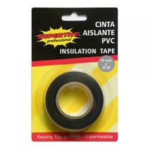 CINTA AISLANTE PVC 19MM X 20 M. NEGRA REF 1215