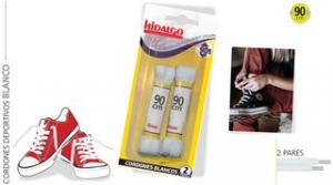 CORDON 90 CTS BLANCO 2 PARES