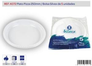 PLATO PIZZA 25CM. 5UDS. REF:4072