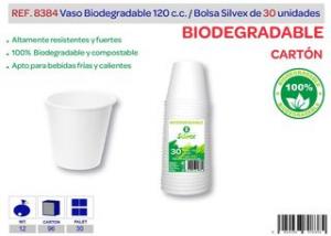 VASO BIODEGRADABLE BLANCO 120CC. 30 U. CARTON 8384