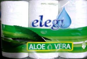 PAPEL HIGIENICO 3 CAPAS, 6 ROLLOS,23 MTS ALOE VERA