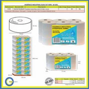 PAPEL HIGIENICO INDUSTRIAL 257 SERVICIOS 18 UDS.