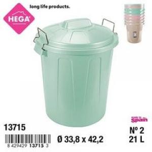 CUBO BASURA 21 LITROS ESLA REDONDO 13715