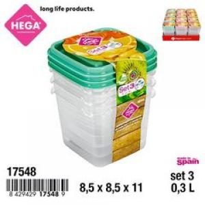 FIAMBRERA PALERMO 0.3 L. SET DE 3 UNIDADES