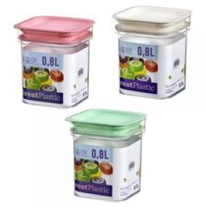 BOTE CUADRADO PS CON JUNTA 1 LITRO REF -1208