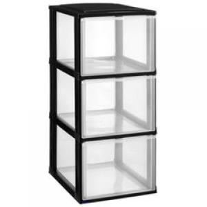 MODULAR 3 CAJON 260X340X575 NEGRO SIN RUEDAS 2118