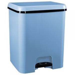CUBO PEDAL DUO BASURA ECOL. 52 L. AZUL -2544