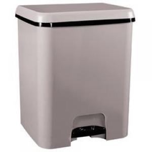 CUBO PEDAL DUO BASURA 52 L MARRON -2549