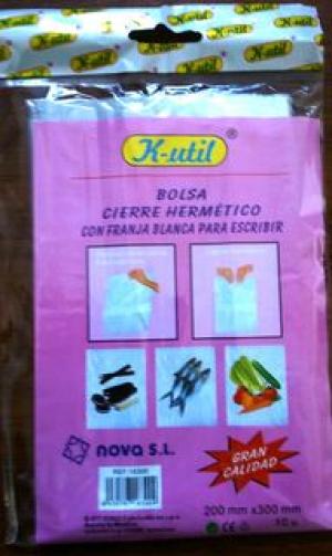 BOLSA CIERRE HERMETICO 200X300 MM. 10 U. 18300