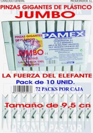 PINZAS PLASTICO GIGANTES JUMBO