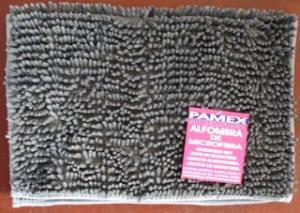 ALFOMBRA DE MICROFIBRA GRIS PAMEX 50X70 REF 4287
