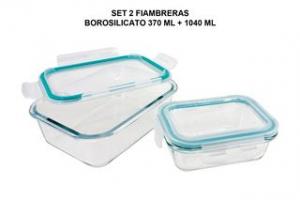 FIAMBRERAS BOROSILICATO 370+1040 ML.
