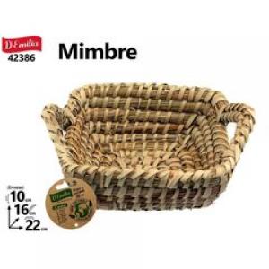 CESTA CUADRADA ASAS 17X17X7 CM. 42386