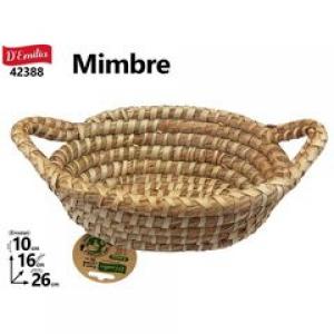 CESTA OVAL ASAS 20X15X7 CM. REF 42388