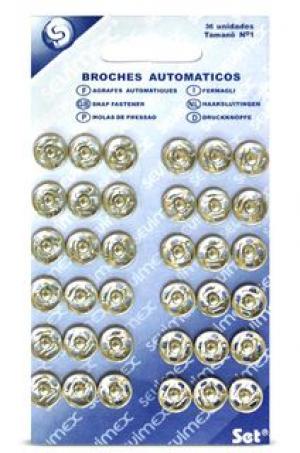 BROCHE AUTOMATICO NIQUEL N.1