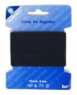 CINTA ALGODON NEGRA SM037