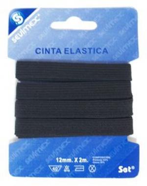 CINTA ELASTICA 12 NEGRA SM073