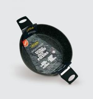 CAZUELA BAJA ALUMINIO FORJADO PIEDRA 26CM. 3113