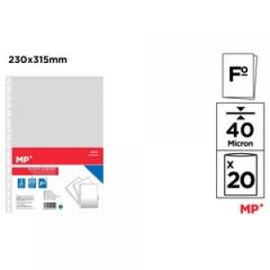 FUNDAS FOLIO MULTITALADRO, 20 UNIDADES PC001