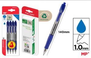 BOLIGRAFO PUNTA 1 MM. 4 UNIDADES PE140-01C