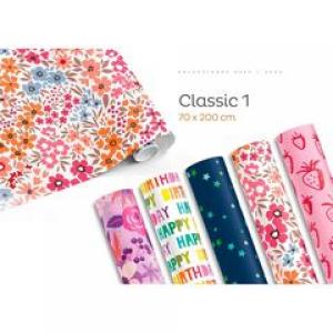 PAPEL REGALO ROLLO 70X200 CM. CLASSIC 1