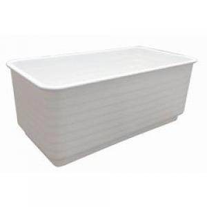 JARDINERA RECTANGULAR 13X25 CM BLANCA