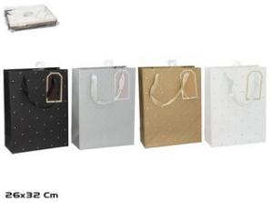 BOLSA REGALO 26X32X10 CLASS 4 STD, 12 UNIDADES